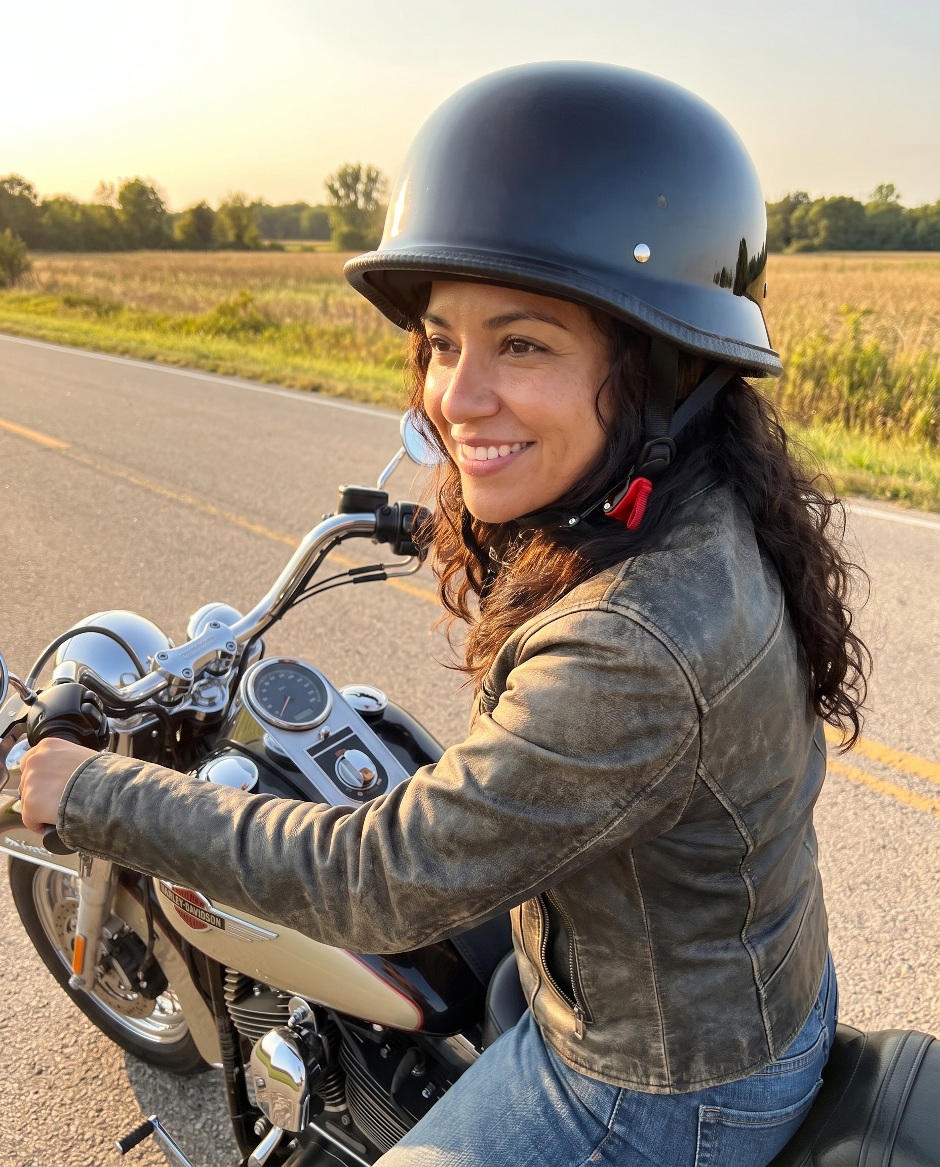 German WWII-Inspired Half Helmet – Chopper & Biker Style | New Arrival used by a rider