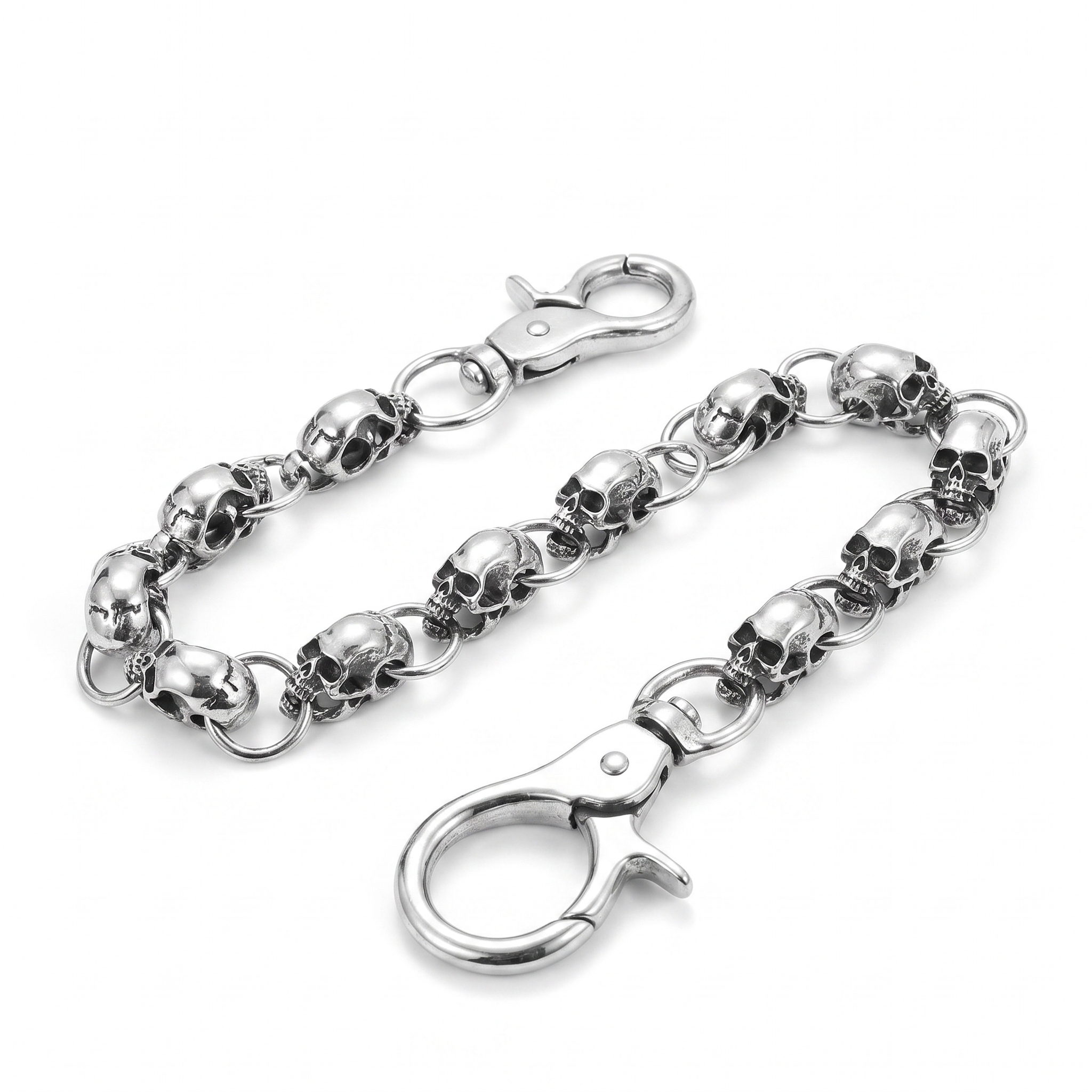 stainless steel biker ring detail