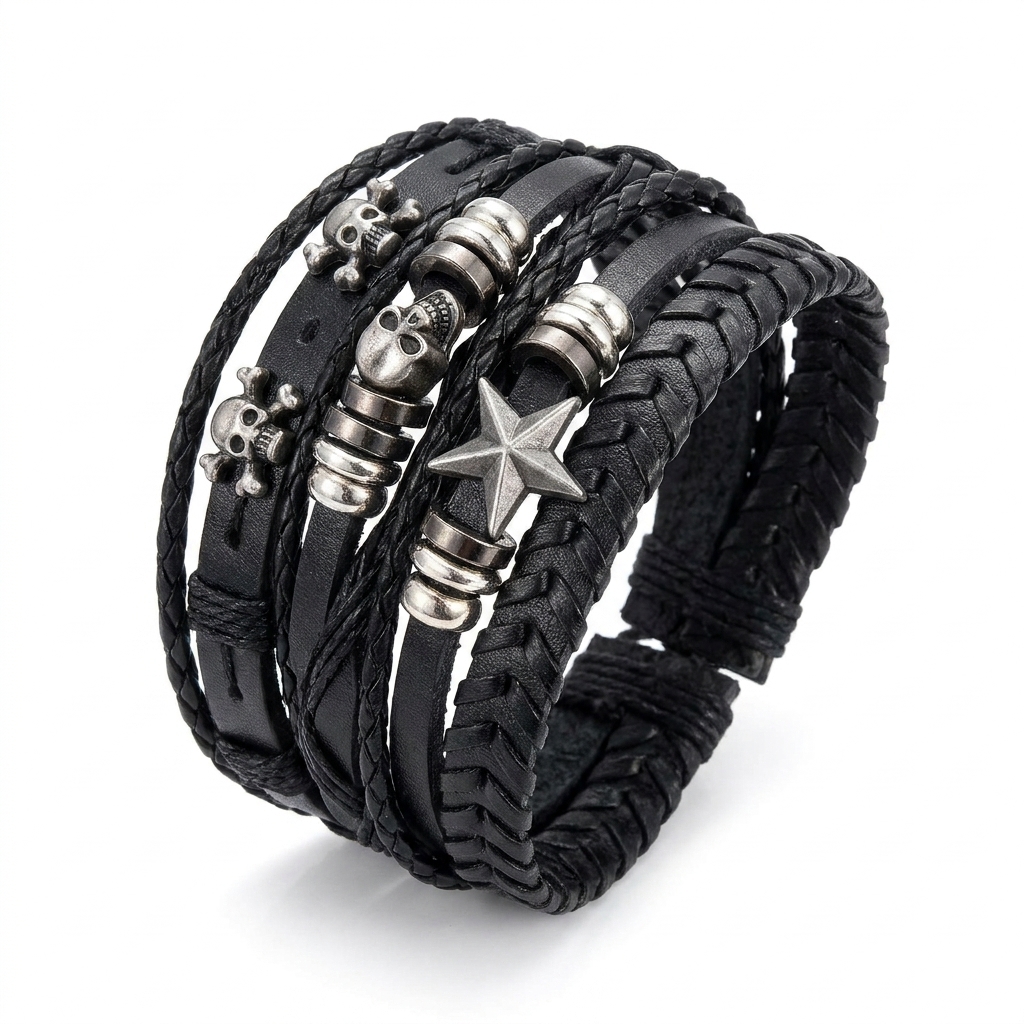 stainless steel biker ring detail