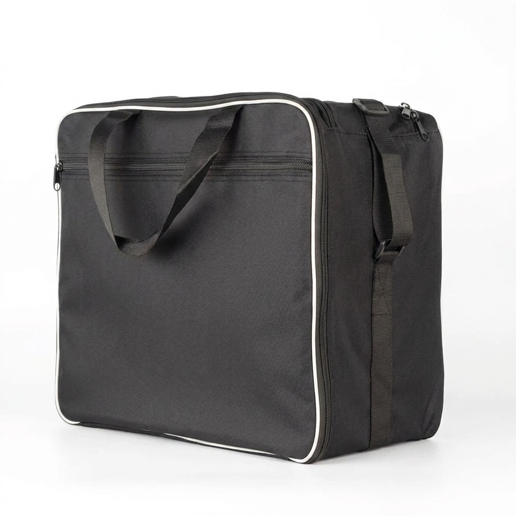 leather motorcycle bag detail