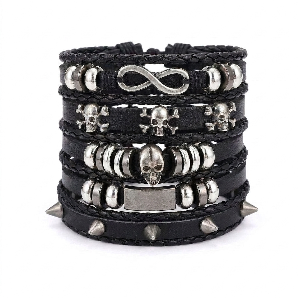 stainless steel biker ring detail