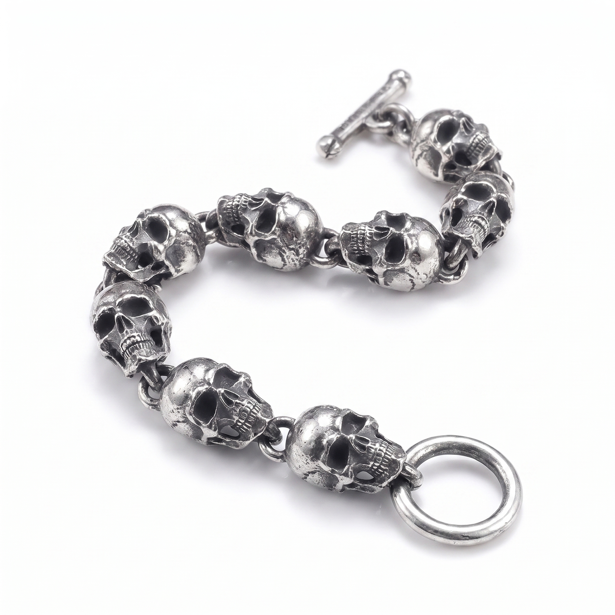 stainless steel biker ring detail