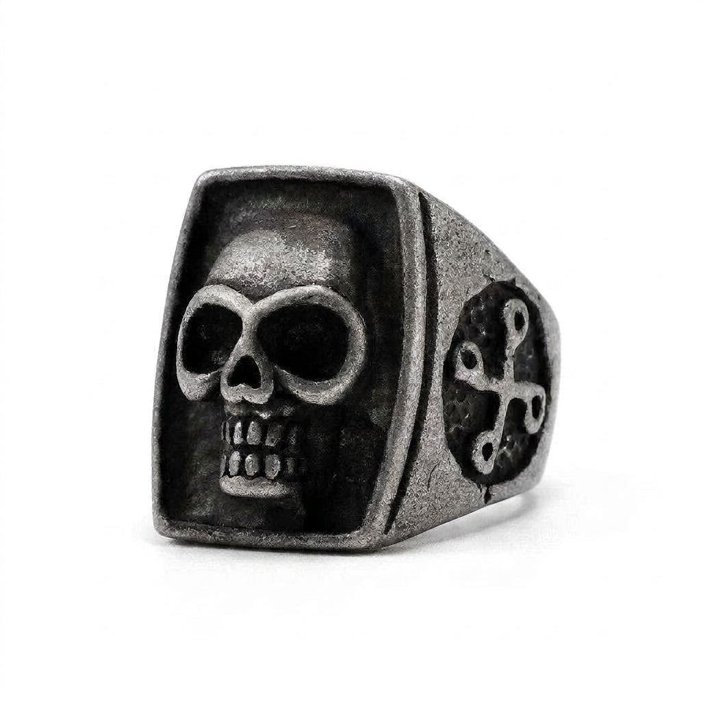 stainless steel biker ring