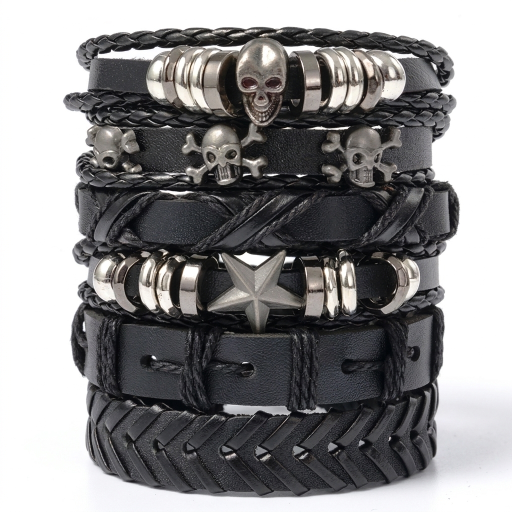 stainless steel biker ring detail