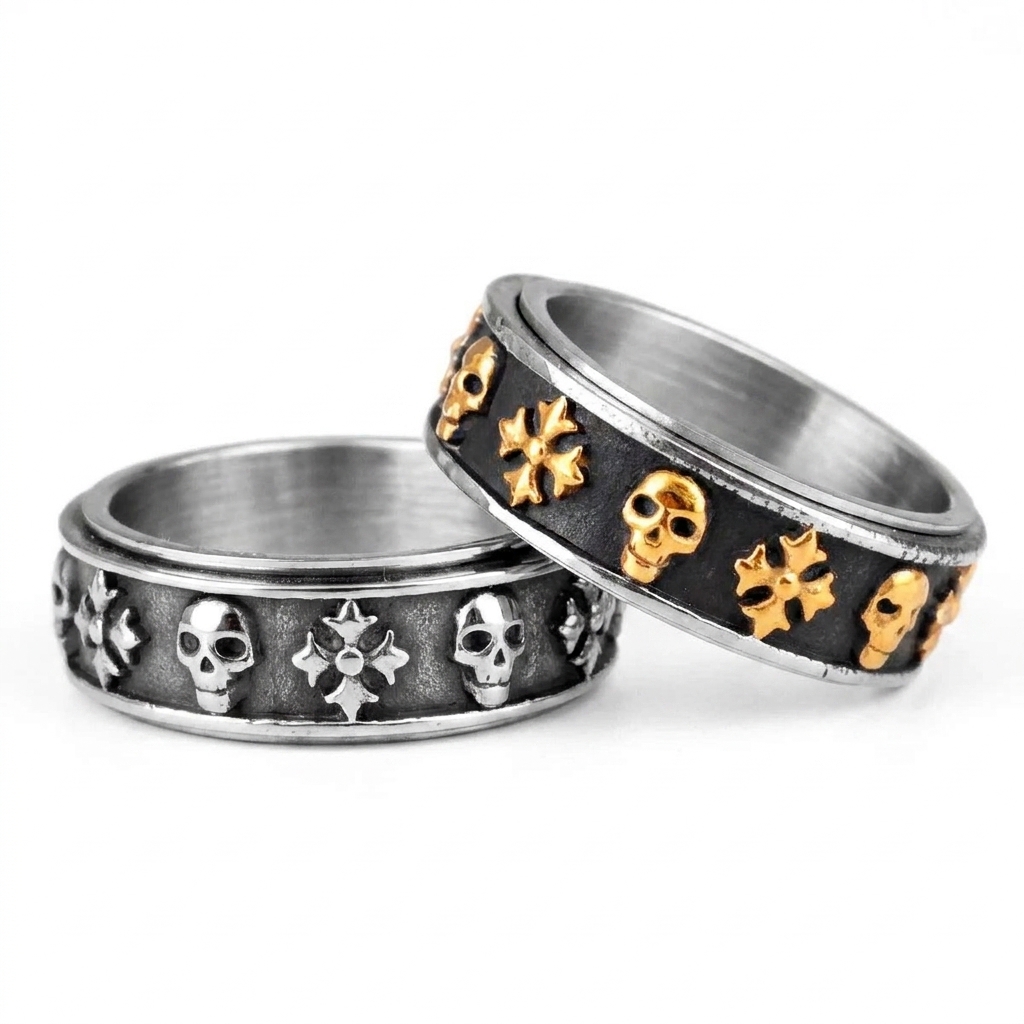 stainless steel biker ring
