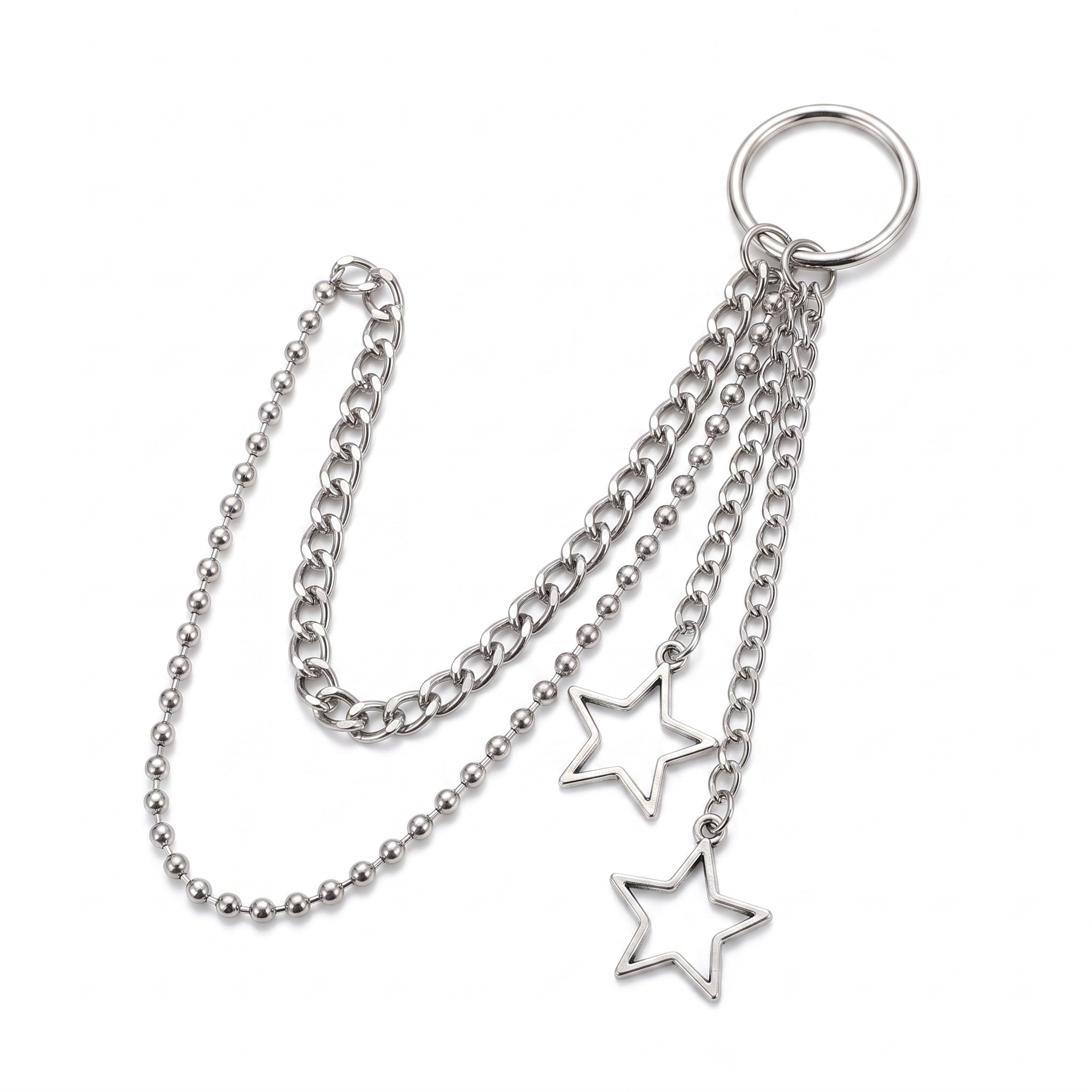 stainless steel biker ring detail