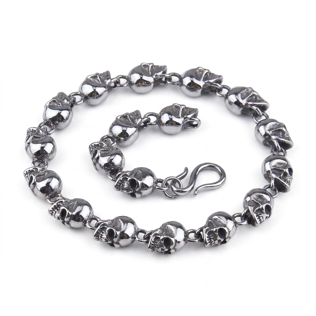 stainless steel biker ring detail