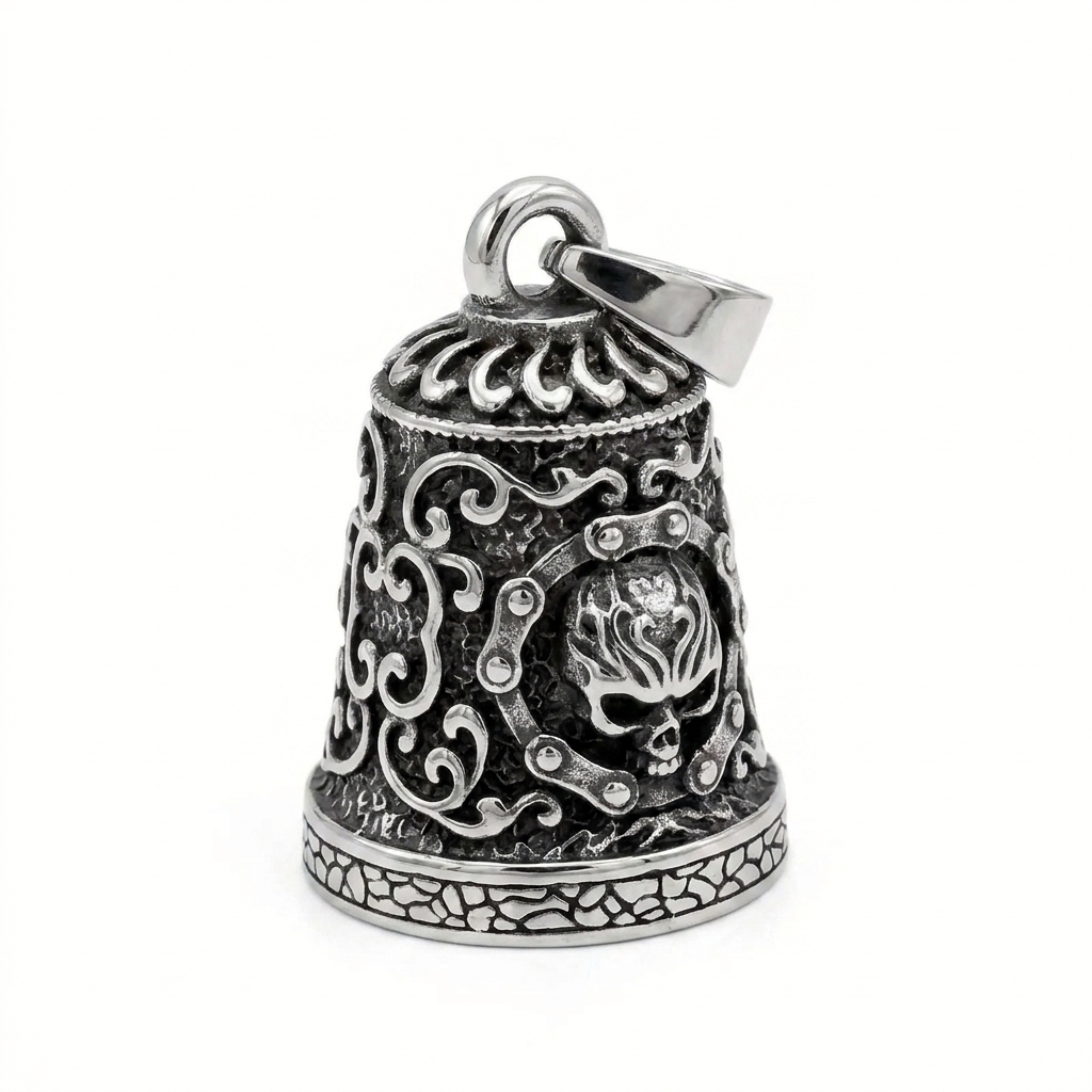 stainless steel biker ring detail