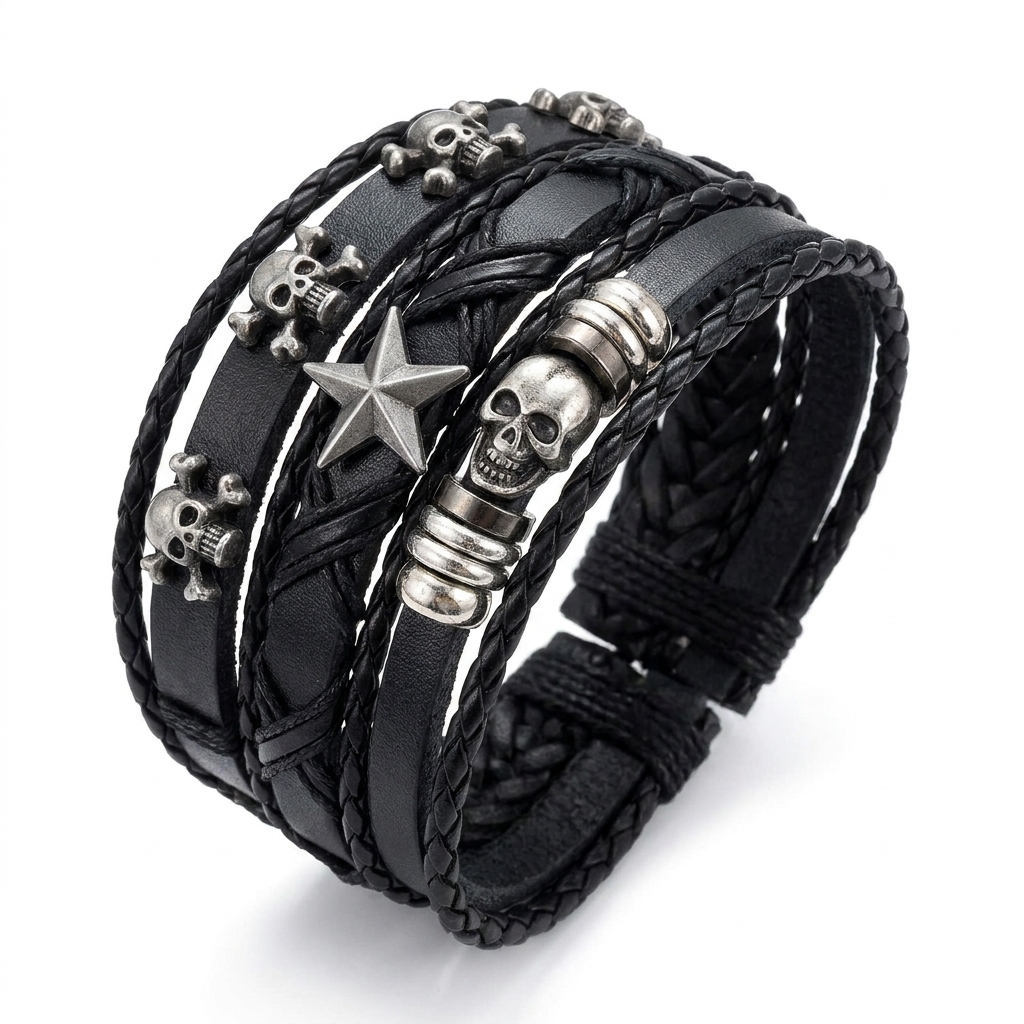stainless steel biker ring detail