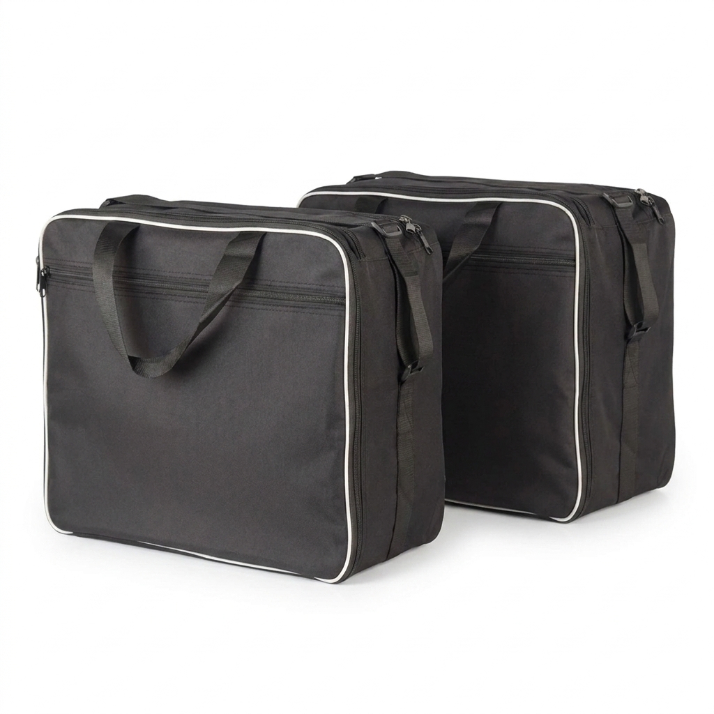 leather motorcycle bag detail
