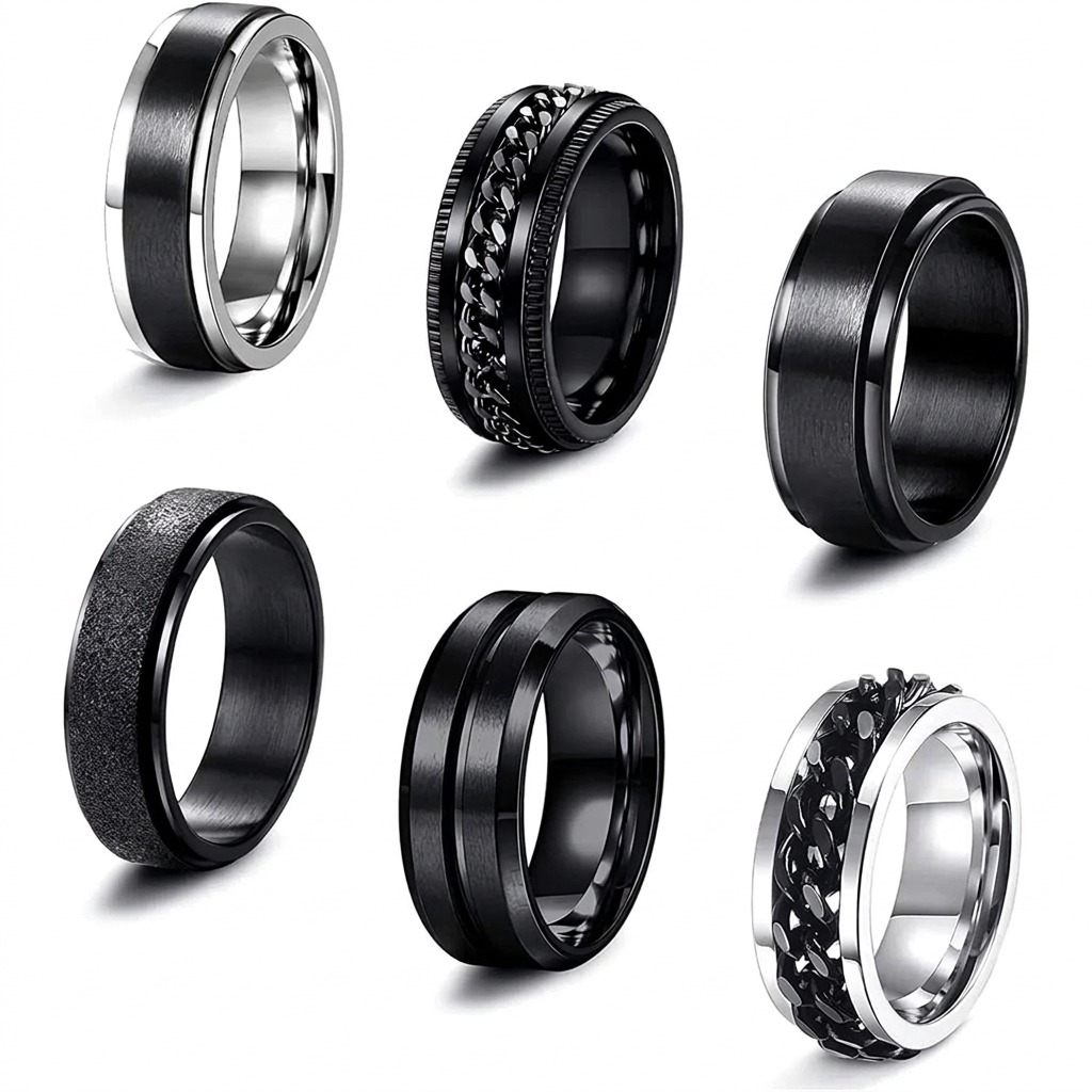 stainless steel biker ring