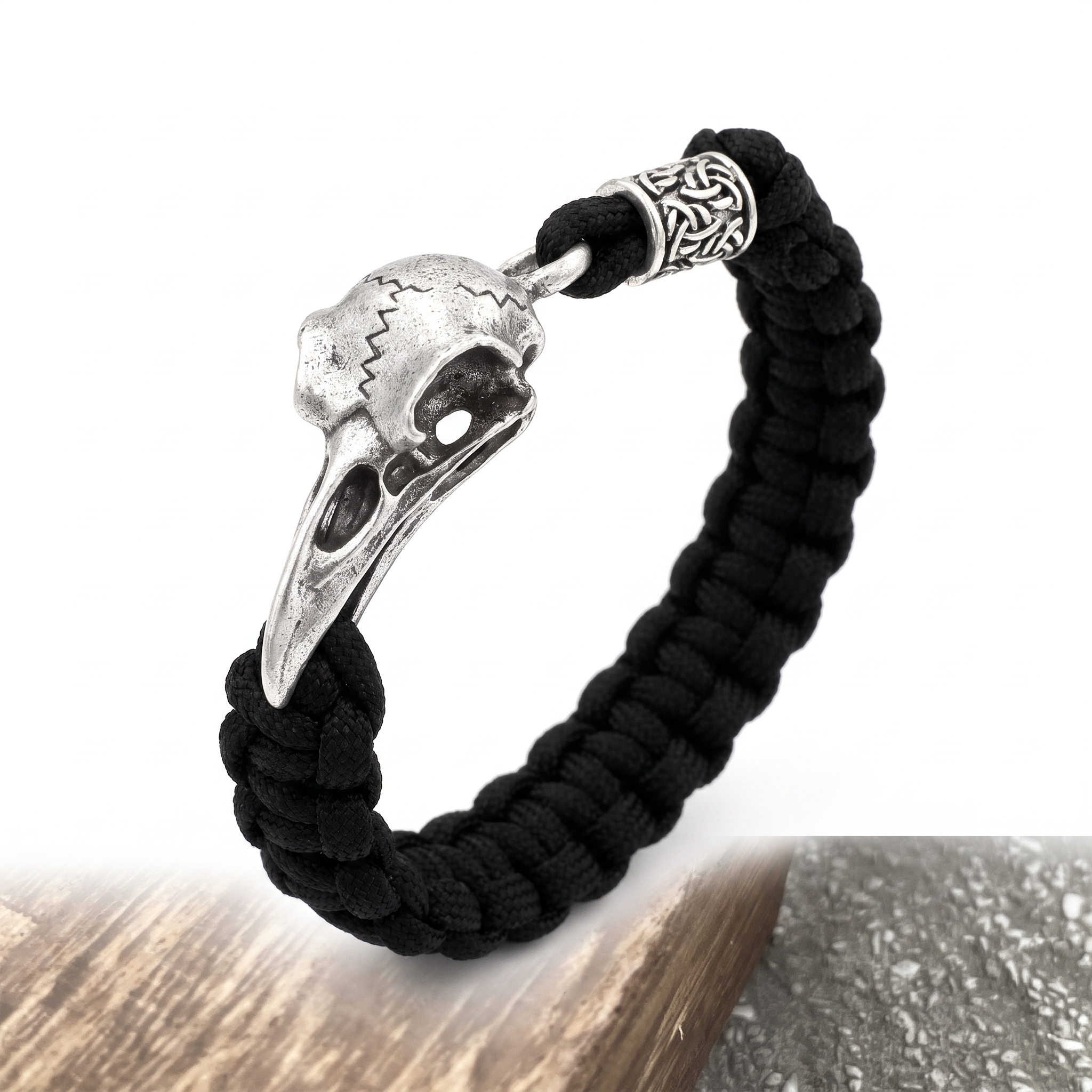 stainless steel biker ring detail