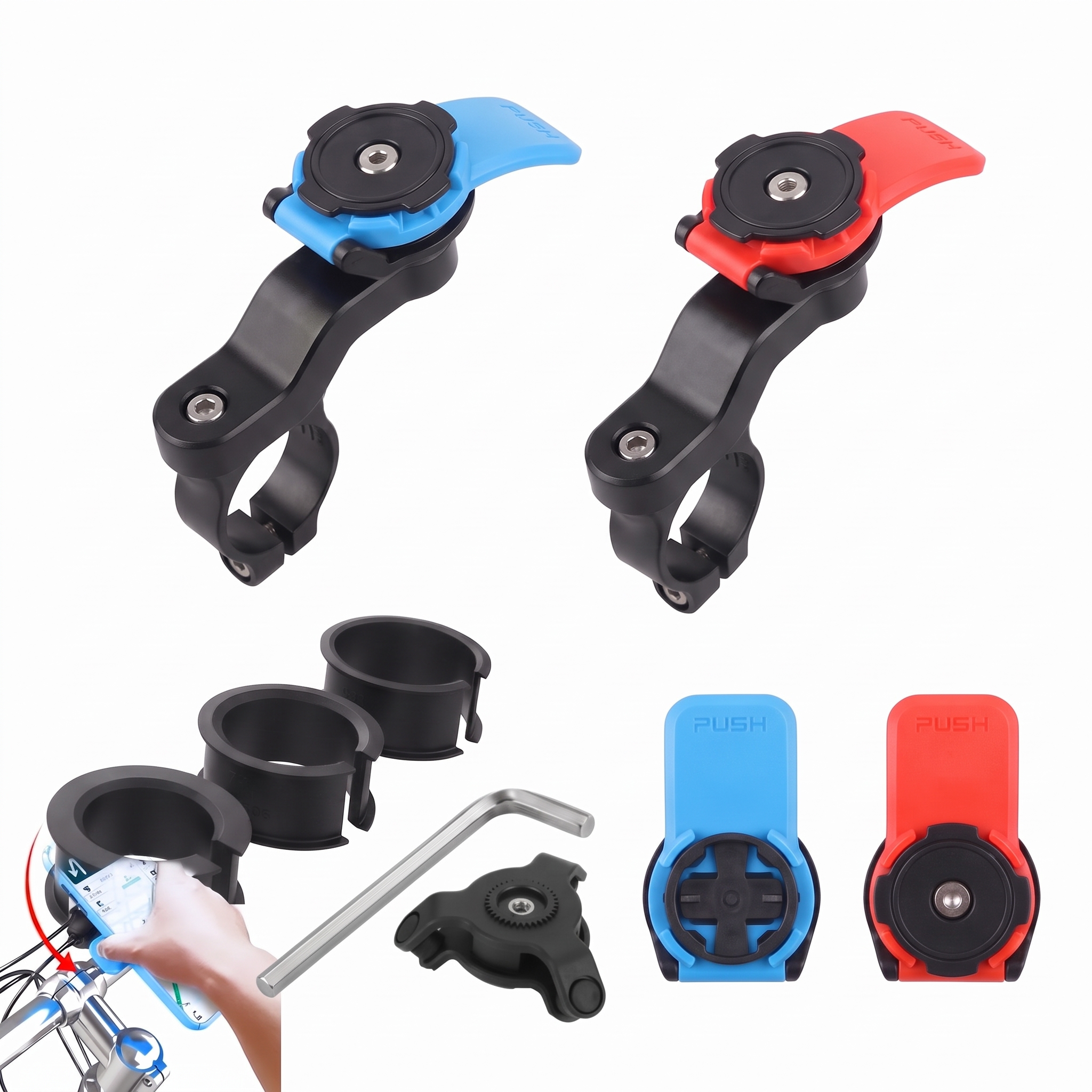 motorcycle phone holder detail