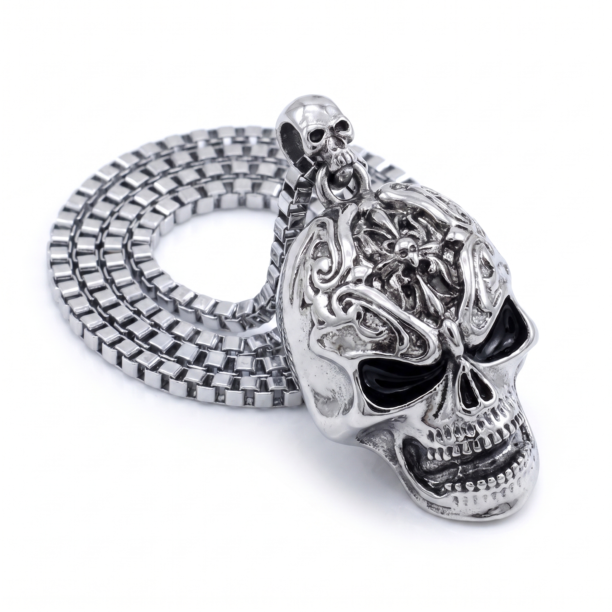 stainless steel biker ring detail